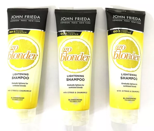 John Frieda Sheer Blonde Go Blonder Aufhellungs-Shampoo 3x250 ml