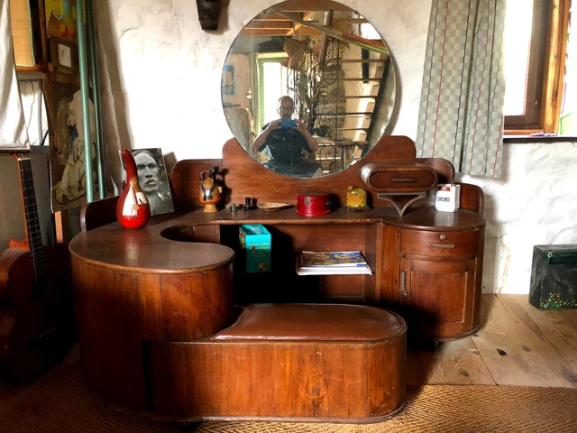 Coiffeuse vintage en chêne - France
