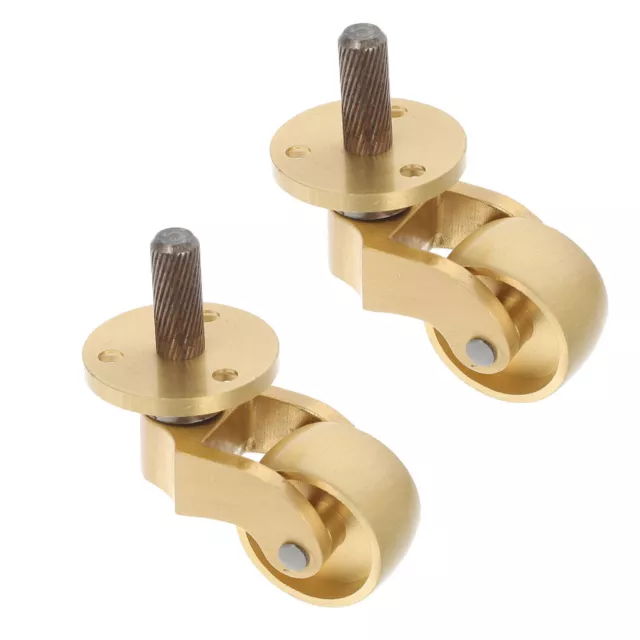 Office Chair Universal Stem Caster Wheels Small Casters Furniture Swivel Brass