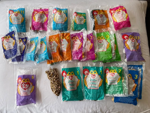 Vintage McDonalds Ty Teenie Beanie Babies 1998-2000 Lot of 25 One with Error #6