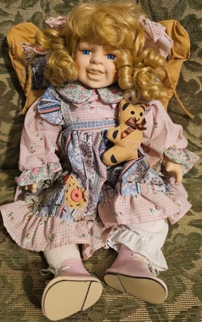 Vintage Porcelain Angel Doll.