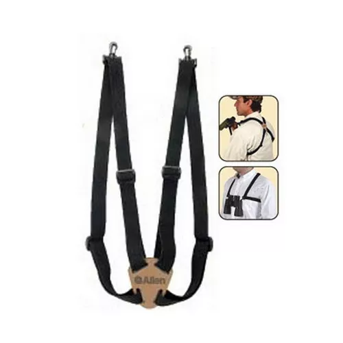 Allen 4 Way Adjustable Deluxe Binocular Harness Strap w/Quick Ties Black 199