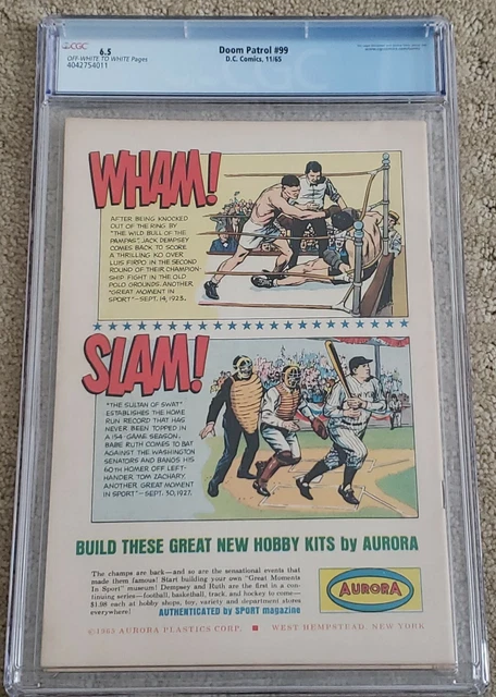 🔥Doom Patrol #99 (CGC 6.5), 1st app Beast Boy / Changeling / Teen Titans🔥 3