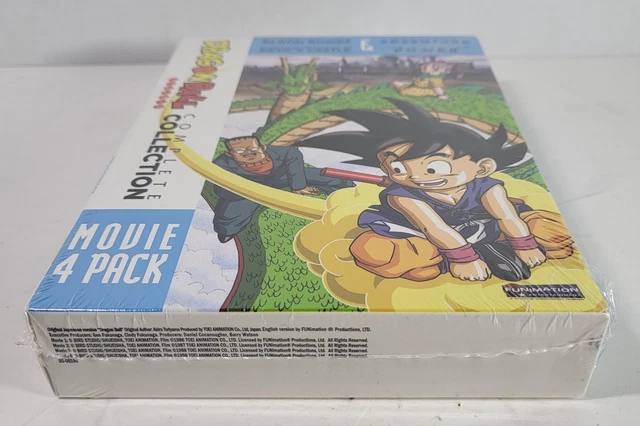 DRAGON BALL MOVIE 4 Pack Complete Collection DVD Box Set Funimation ...