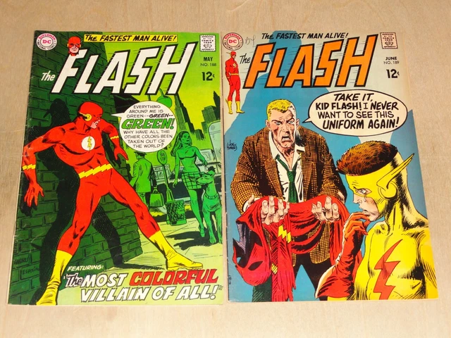 Flash #188 VG/FN & #189 VG/FN (1969) DC
