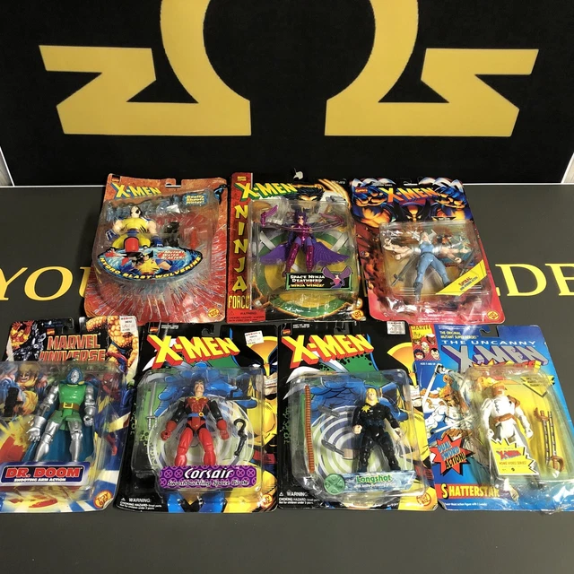 Marvel X-Men Toy Biz Action Figure Lot of 7 Wolverine Scattershot Longshot Plus