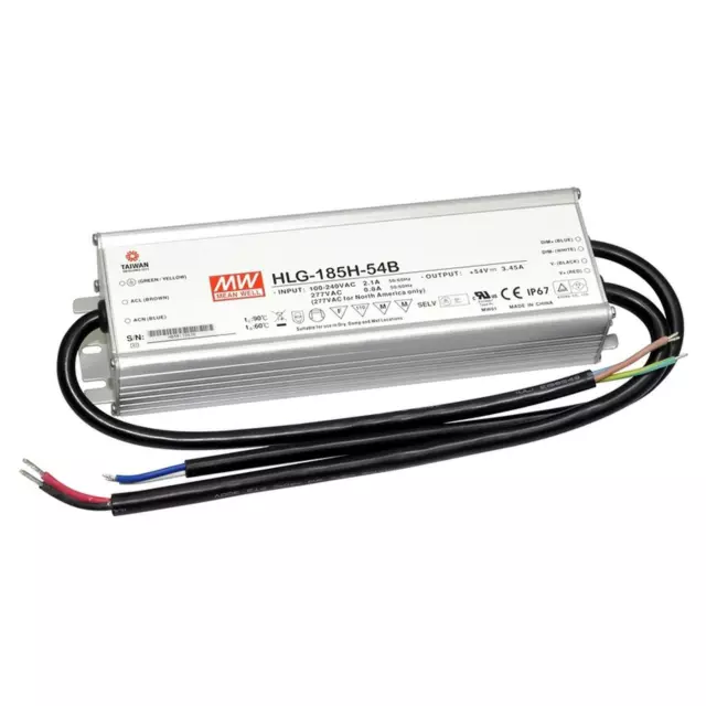 MEAN WELL HLG-185H-24B 187W 24V 7,8A LED Netzteil IP67 Dimmbar 0-10V PWM