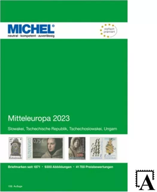 Michel Europa Catalogo E 2 Centrale 2023 Slovacchia, Repubblica, Ungheria Ek