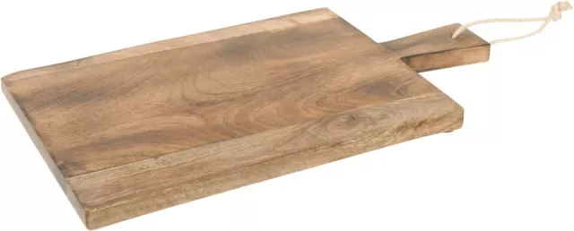 Grande 45cm Tabla para Picar de Madera Mango Queso Servir Fuente Cortar