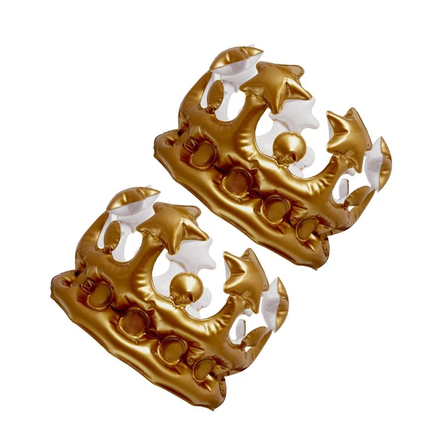 2 PCS Inflatable Crown Kids Crown Balloon Decorate Kids Crowns Crowns Kids