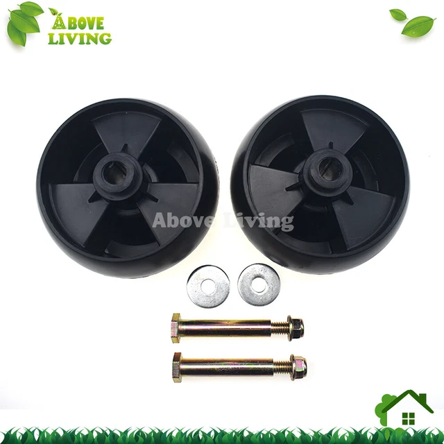 4-Pack Deck Wheel & Hardware Kit For Cub Cadet, Toro, Troy-Bilt Mowers - 4.75" Wheel
