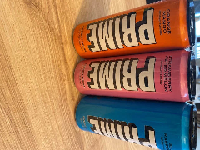 3 lattine di Prime Energy Drink lattina di Logan Paul & KSI 