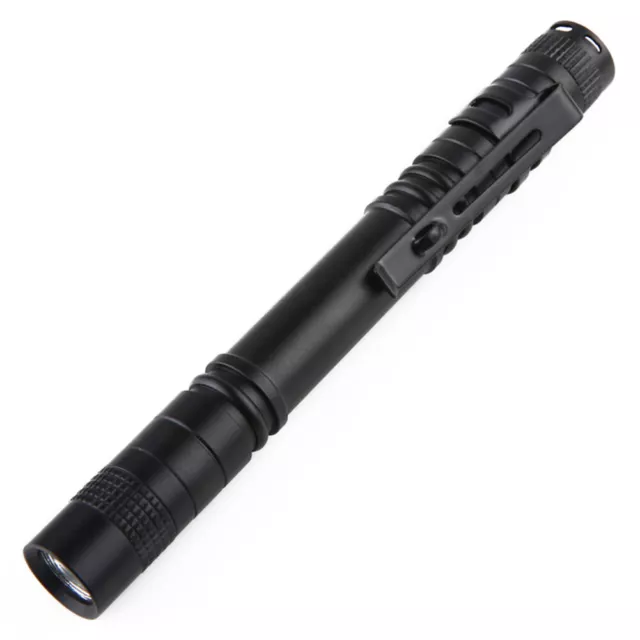 fr Mini Pen Light XPE R3 Torch Lamp Aluminum Clip Pocket Outdoor LED Flashlight