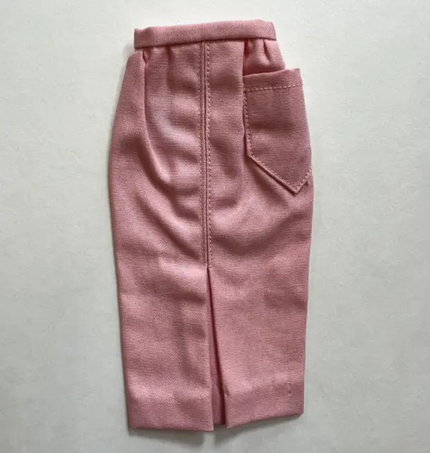 Vintage Barbie PAK Pink Cotton Sheath Pencil Skirt 1962-63, Mint, WOW,