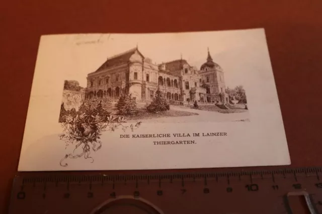 tolle alte Werbekarte - Kaiserliche Villa im Lainzer Thiergarten 1900-1920 ?