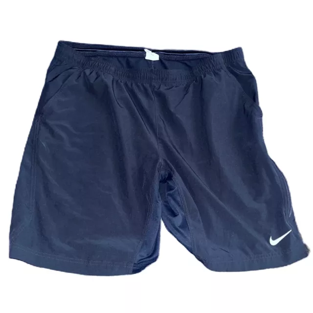 Nike Fit Dry Shorts Mens Size Large Navy Blue Atheltic Basketball
