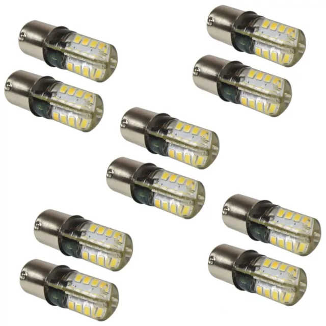 Paquete de 10 bombillas HQRP 3W BA15s Base 32 LED SMD2835 para coche,...