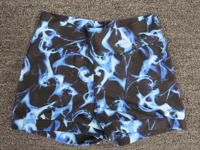 Tilt Dancewear Dance Gymnastics Shorts Girls Medium Black Blue