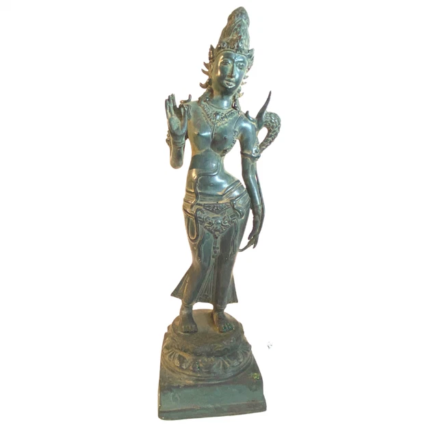 Dewi Sri Goddess Bronze Statue Rice Mother Fertility Art Sculpture Balinese Art