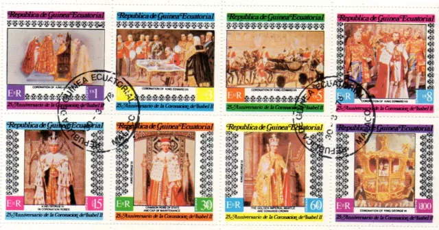 Republica de Guinea Equatorial Mini Stamp sheet 1978 QEII Coronation