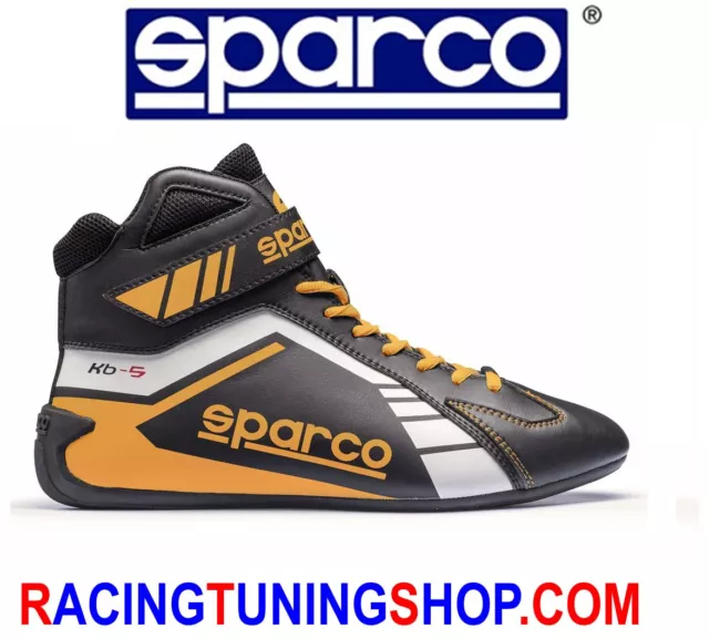 SCARPE KART SPARCO Scorpion Black/Yellow Eu 46 Karting Boots Shoes