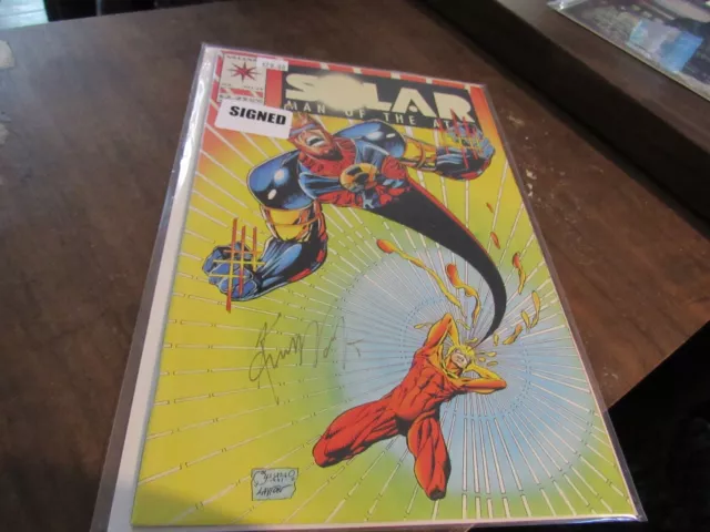 Solar Man of the Atom #23 Kevin Vanhook Autograph Signed Valiant Comic First App