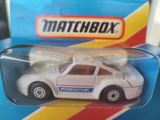 Matchbox - Porsche 959 [White] Excellent Vhtf Box Good Macau 2