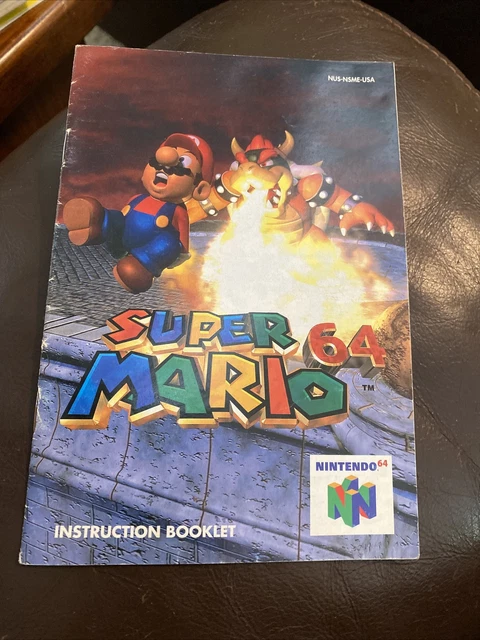 SUPER MARIO 64 Manual / Instruction Booklet ONLY for N64 Nintendo 64 £ ...