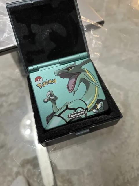 Nintendo GameBoy Advance SP Pokémon Special Rayquaza- Edition AGS-101+Case!