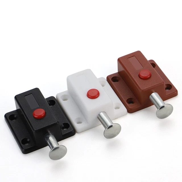Cerradura de puerta automática Latch with cover negra