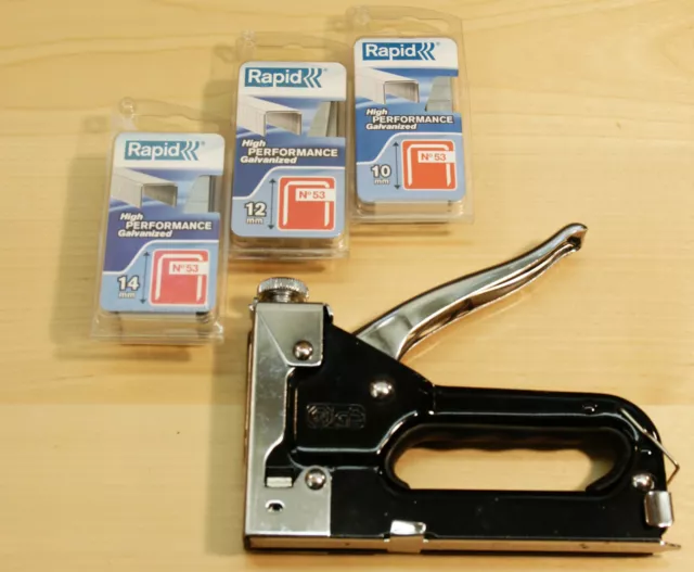 Agrafeuse murale GS Pistolet + 2900 agrafes Rapid - Wall stapler