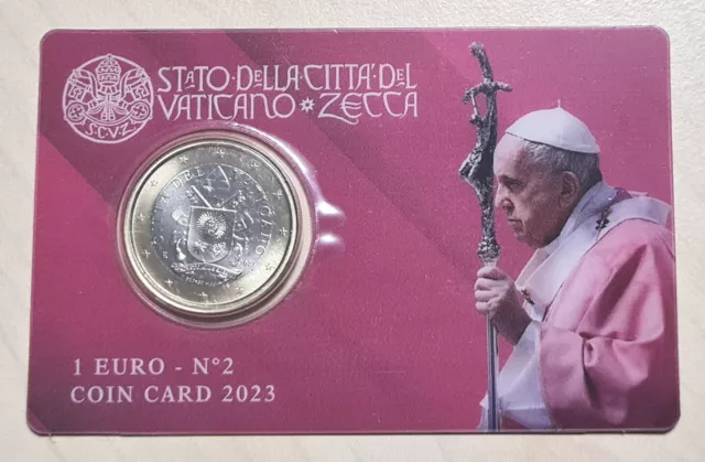 Vatikan - alle Coincards mit 1 Euro Münze - alle Jahre zur Auswahl