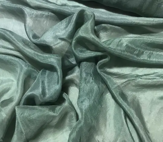 Hand Dyed SAGE GREEN China Silk HABOTAI Fabric