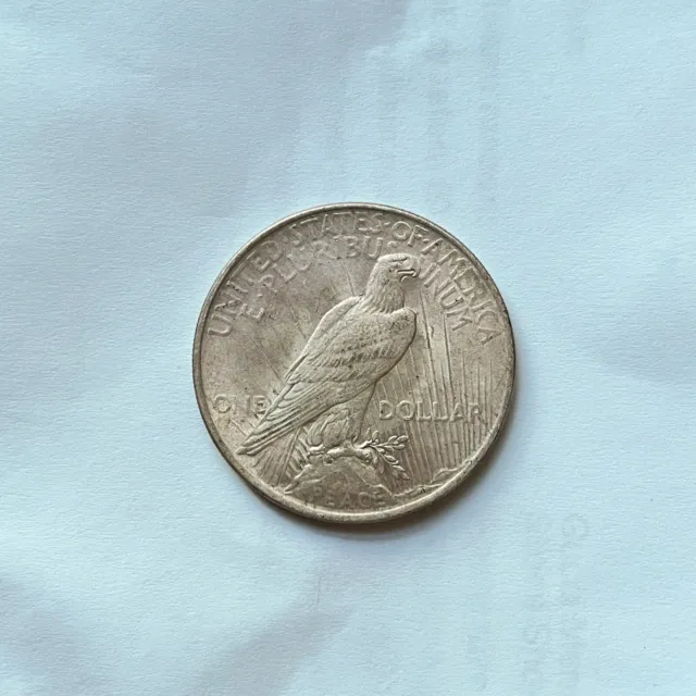 1924 UNITED STATES of America SILVER Peace US Dollar Coin EAGLE