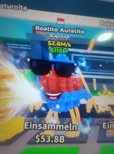 Sab Secret Brain Rots STEAL A BRAINROT SAB Secret Boatito Auratito 2.6M/s EUR 1,00 - PicClick DE