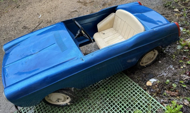Roue De Voiture à Pédales Vintage - Métal Et Caoutchouc - France - Occasion