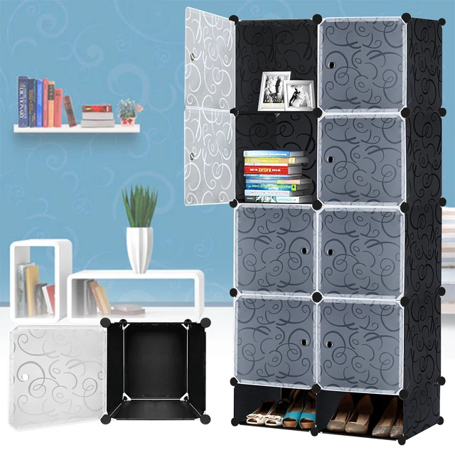 Scatole Impilabili Scaffale A Parete Scatole Di Stoccaggio A Vista 6 X Scaffa - Foto 3