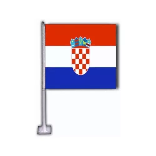 World Cup Croatia Car Flag Premium Flag Pole