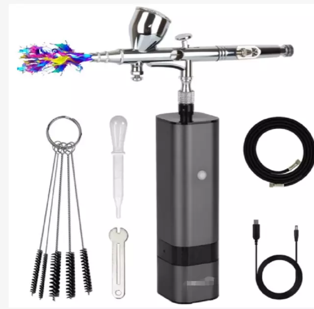 Cordless 32PSI Mini Rechargeable Airbrush Airbrush Gun Makeup Kit Painting Mode