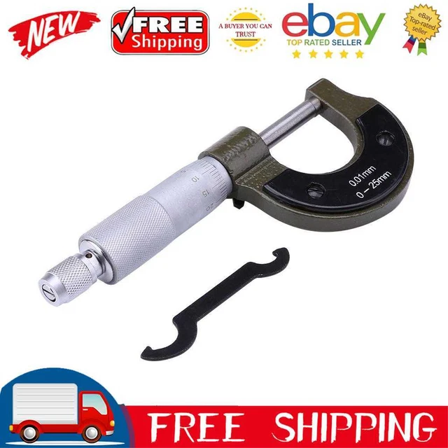 Outside Micrometer 0-25mm/0.001mm Gauge Vernier Caliper Measuring Tool