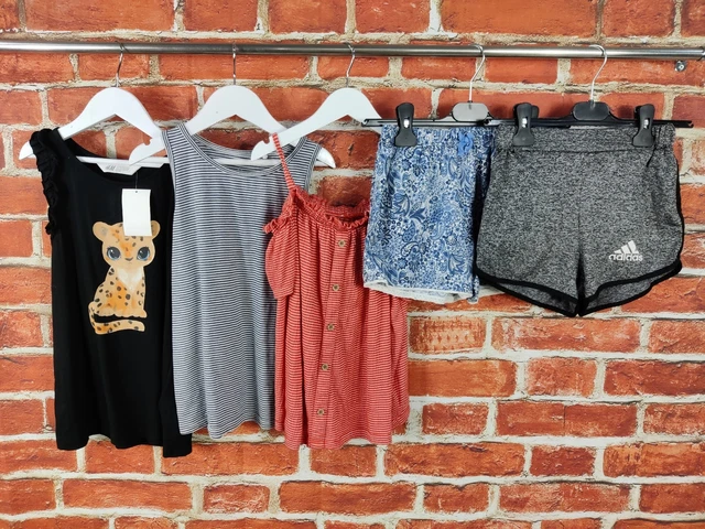Girls Bundle Age 8-9 Years Next Adidas H&M Shorts Top T-Shirt Summer Kids 134Cm