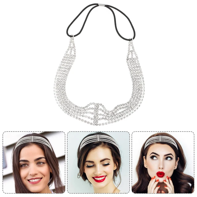 Fascia per la fronte strass cristallo barocco fasce per la fronte copricapo donna