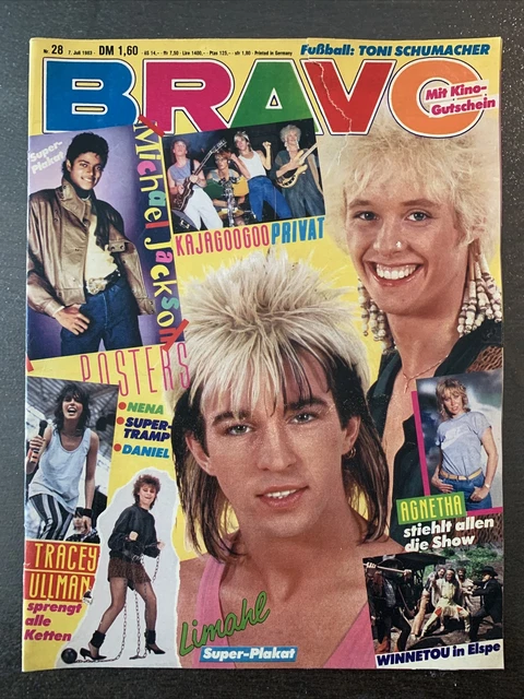 Bravo 28 /1983 Gut! Ohne Superplakat! - Nena, Supertramp, Kajagoogoo