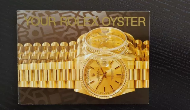 Original ROLEX Booklet Your ROLEX OYSTER 7.1993 USA 579.56