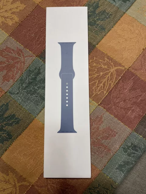 NEW! Genuine Apple Slate Blue Sport Band Fit Watch Size 45 mm M/L Authentic OEM