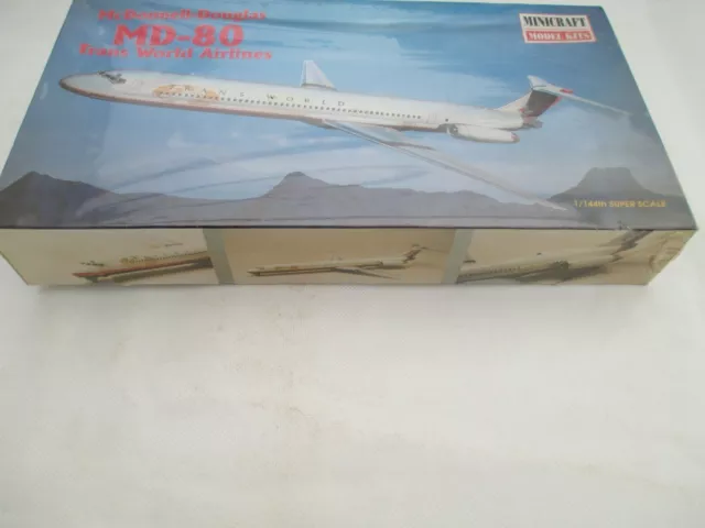 Minicraft 1:144 Mcdonnell Douglas Md-80 Twa 2