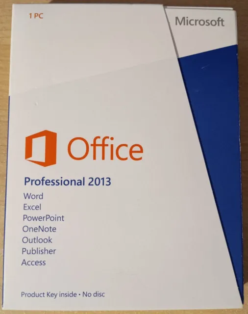 Microsoft Office Pro Professional 2013 - 1 PC / PRODUCT KEY CARD