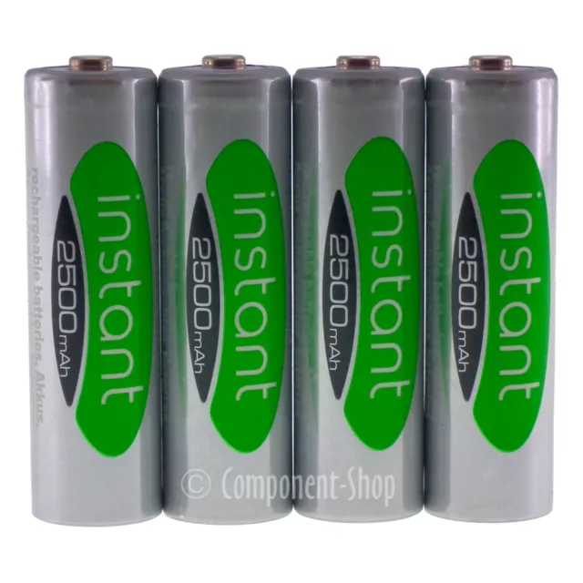 4x Aa 2500mAh Bas Batterie Vapextech Piles Rechargeable 2