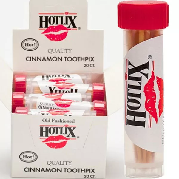 4 Tubes Hotlix Cinnamon Flavored Toothpicks Toothpix Hot Fire Ball Fresh Stock!!