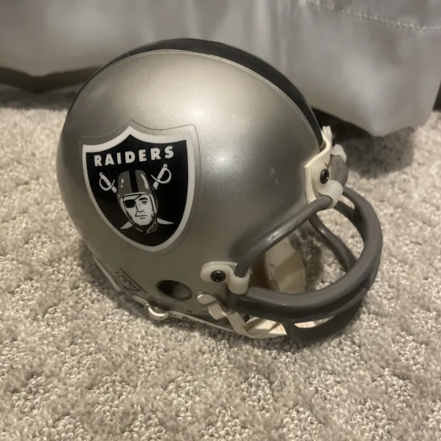 Raiders Old Style Riddell Mini Helmet Thick Face mask